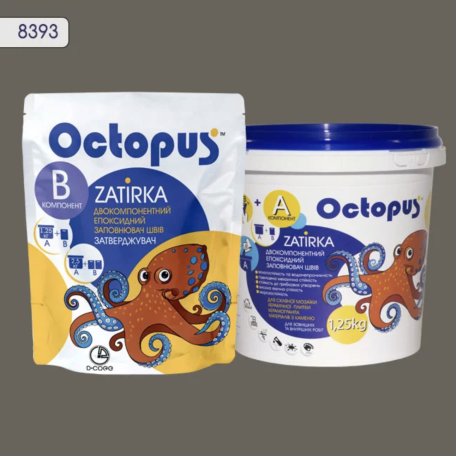 Двокомпонентна епоксидна фуга Octopus Zatirka колір 8393 1,25 кг (8393-1)
