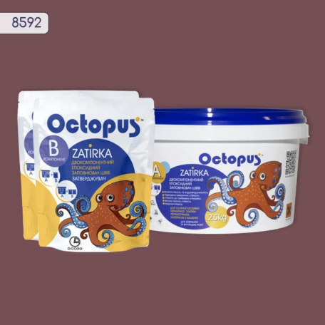 Двокомпонентна епоксидна фуга Octopus Zatirka колір 8592, 2,5 кг (8592-2)