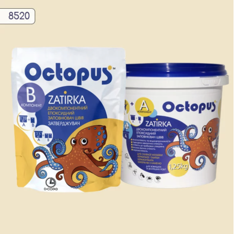 Двокомпонентна епоксидна фуга Octopus Zatirka колір 8520 1,25 кг (8520-1)