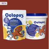 Двокомпонентна епоксидна фуга Octopus Zatirka колір червоний 8576 1,25 кг (8576-1)