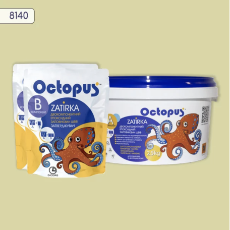 Двокомпонентна епоксидна фуга Octopus Zatirka колір 8140, 2,5 кг (8140-2)