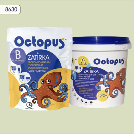 Двокомпонентна епоксидна фуга Octopus Zatirka колір 8630 1,25 кг (8630-1)