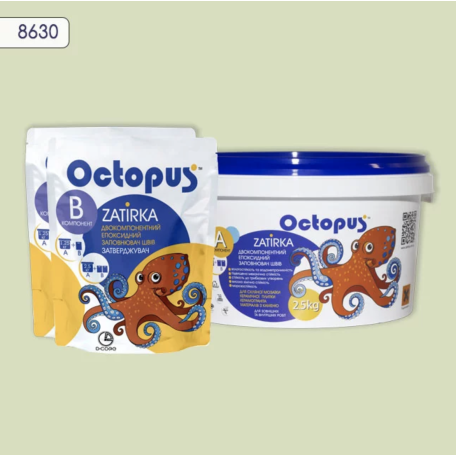 Двокомпонентна епоксидна фуга Octopus Zatirka колір 8630 2,5 кг (8630-2)