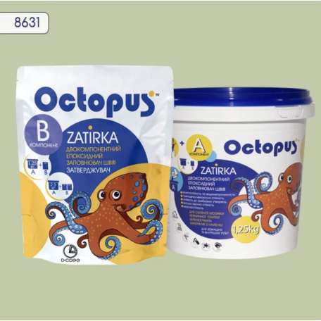 Двокомпонентна епоксидна фуга Octopus Zatirka колір 8631 1,25 кг (8631-1)