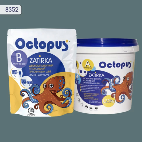 Двокомпонентна епоксидна фуга  Octopus Zatirka колір 8352 1,25 кг (8352-1)