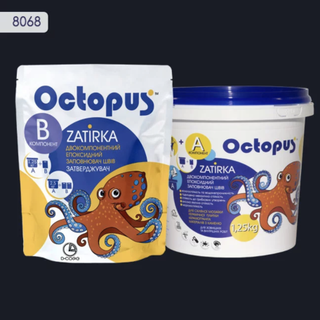 Двокомпонентна епоксидна фуга Octopus Zatirka колір 8068 1,25 кг (8068-1)