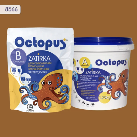Двокомпонентна епоксидна фуга Octopus Zatirka колір 8566 1,25 кг (8566-1)