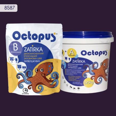 Двокомпонентна епоксидна фуга Octopus Zatirka колір 8587 1,25 кг (8587-1)