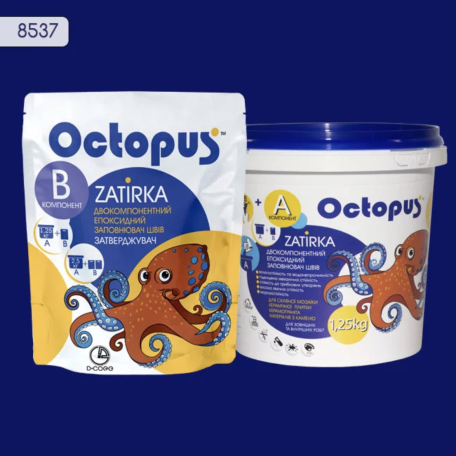 Двокомпонентна епоксидна фуга Octopus Zatirka колір 8537, 1,25 кг (8537-1)