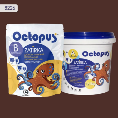 Двокомпонентна епоксидна фуга Octopus Zatirka колір 8226, 1,25 кг (8226-1)