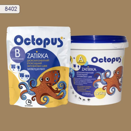 Двокомпонентне епоксидне затирання Octopus Zatirka колір 8402 1,25 кг (8402-1)