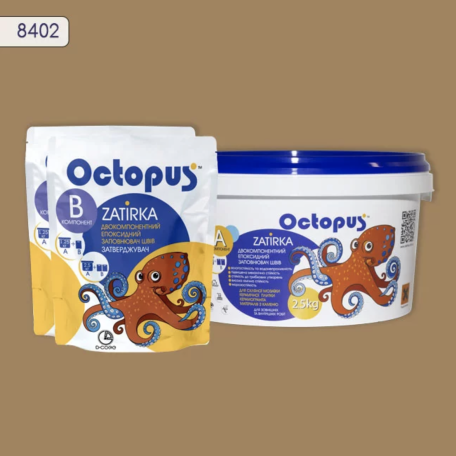 Двокомпонентне епоксидне затирання Octopus Zatirka колір  8402 2,5 кг (8402-2)