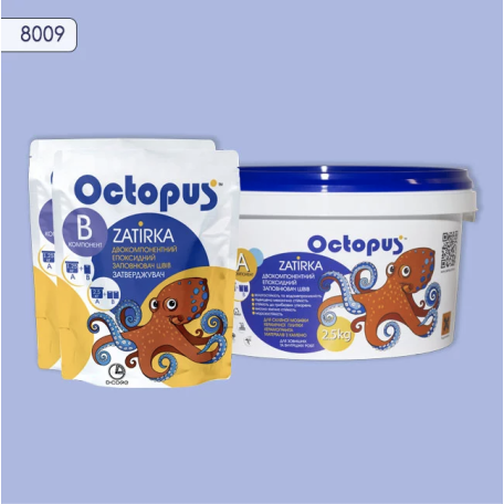 Двокомпонентна епоксидна фуга Octopus Zatirka колір 8009, 2,5 кг (8009-2)