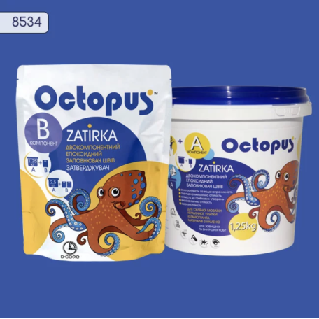 Двокомпонентна епоксидна фуга Octopus Zatirka колір 8534, 1,25 кг (8534-1)