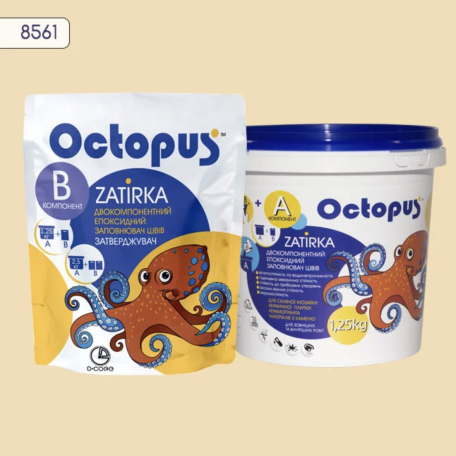 Двухкомпонентная эпоксидная затирка Octopus Zatirka, цвет 8561, 1,25 кг (8561-1)
