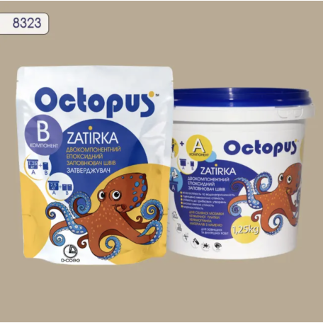 Двокомпонентна епоксидна фуга Octopus Zatirka колір 8323, 1,25 кг (8323-1)