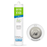 Силіконовий герметик OttoSeal S105 С71 титановий, (Fugengrau) (S105C71)