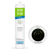 Санітарний силіконовий герметик OTTOSEAL S105 С04, чорний (Schwarz), 310 мл (S105C04)