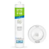 Силіконовий герметик OttoSeal S105 С01 екстра білий 100 (Weiss) (OTS105C01)