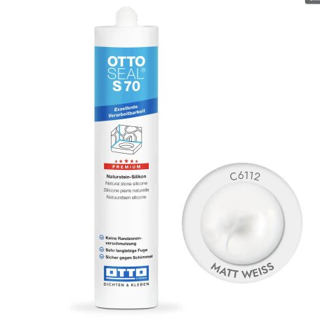 Силиконовый герметик Litokol OttoSeal S70 C6112 белый матовый (matt weib) (S70C6112)