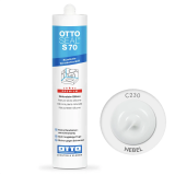 Силіконовий герметик Litokol OttoSeal S70 С230 сірий туман (nebel) (8NTRGNB0201)