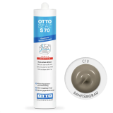 Силіконовий герметик OttoSeal S70 С18 сірий (sanitärgrau) (8NTRGSN0201)