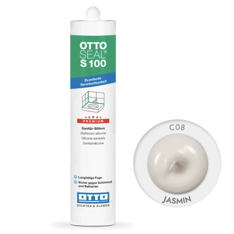 Силиконовый герметик OttoSeal S100 С08 (jasmin), 300 мм (S100C08)