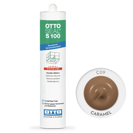 Силиконовый герметик OttoSeal S100 С09 (caramel), 300 мм (S100C09)