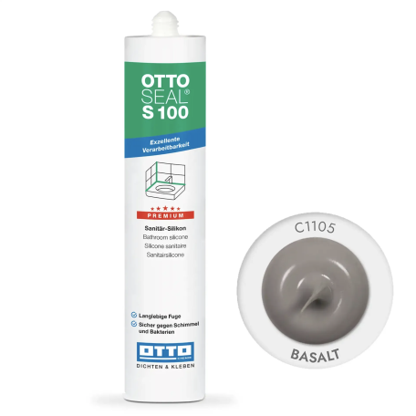 Силиконовый герметик OttoSeal S100 С1105 (basalt), 300 мм (S100C1105)