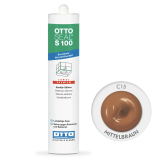 Герметик силіконовий OttoSeal S100 С15 (mittelbraun), 300 мм (S100C15)