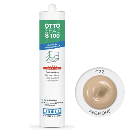 Силиконовый герметик OttoSeal S100 C22 (anemone), 300 мм (S100C22)