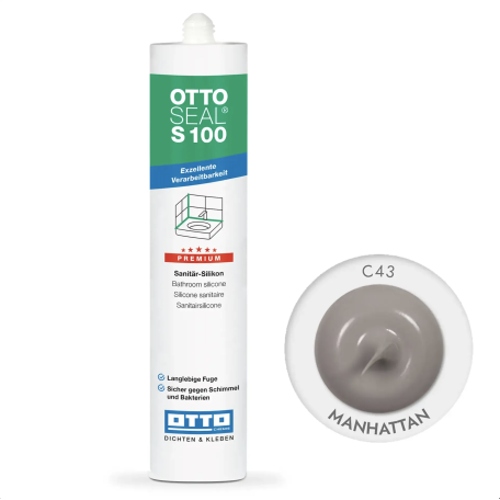 Силиконовый герметик OttoSeal S100 C43 (Manhattan), 300 мм (S100C43)