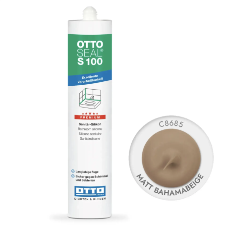 Силиконовый герметик OttoSeal S100 C8685 (Matt Bahamabeige), 300 мм (S100C8685)