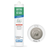 Герметик силіконовий OttoSeal S100 C776 (Grau Nr 15), 300 мм (S100C776)