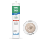 Силіконовий герметик OttoSeal S100 C6672 (Sandbeige), 300 мм (S100C6672)