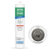 Силіконовий герметик OttoSeal S100 C52 (Platingrau), 300 мм (S100C52)
