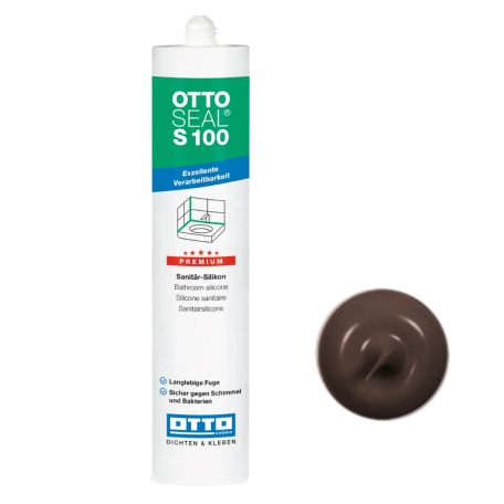 Силиконовый герметик OttoSeal S100 C7117  (Intensivebraun), 300 мм (S100C7117)