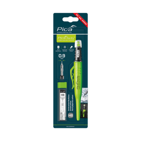 Механический карандаш PICA 7070 Fine Dry Long Life + стержни 0.9 мм HB (70703)