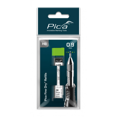 Запасные графитовые жала 7030/SB для PICA Fine Dry, твердость HВ, серый графит, 24шт (7030/SB)