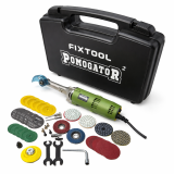 Угловая шлифмашина (мини КШМ) FIXTOOL Pomogator JECK Green в кейсе (полная комплектация) (FIX120WGRJ)