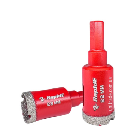 Алмазная коронка RapidE Red Point EVO 22 мм, под дрель (НФ-00001850)