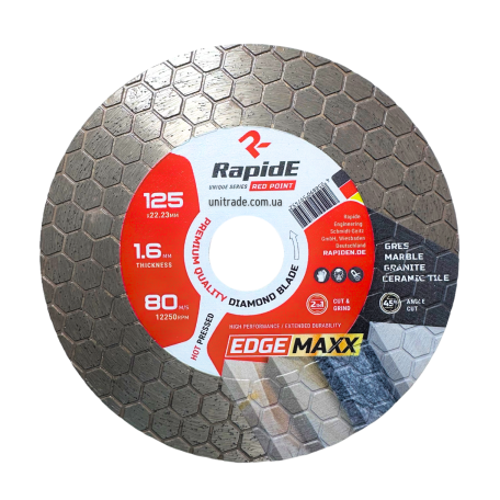 Алмазный диск RapidE EDGEMAXX CUT and GRIND 125x22.2 (НФ-00001927)