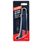 Нож строительный сегментный SENDI ULTRA BLADE 18 мм + 2 лезвия (SCUT)