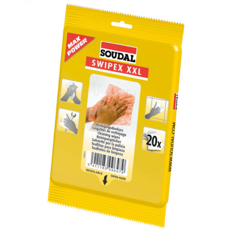Серветки для чищення Soudal SWIPEX 20 шт. (120874-ZTRA)