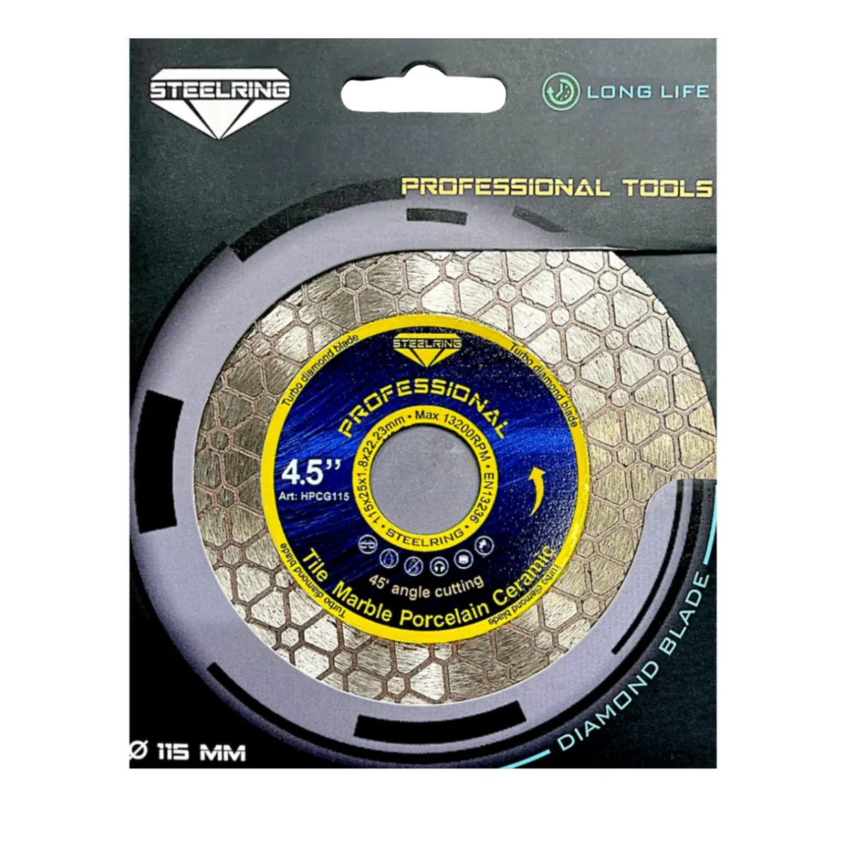 Алмазный диск шлифовальный STEELRING PROFESSIONAL Edge 115х1.8 (HPCG115)
