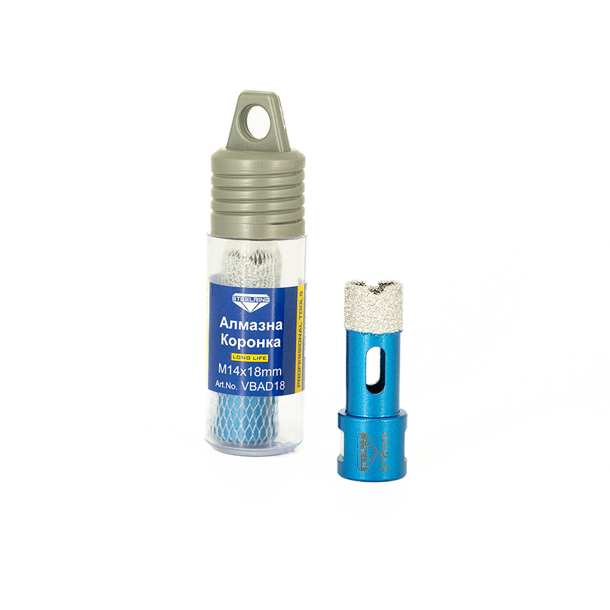 Алмазна коронка STEELRING 18 мм M14 (VBAD18)