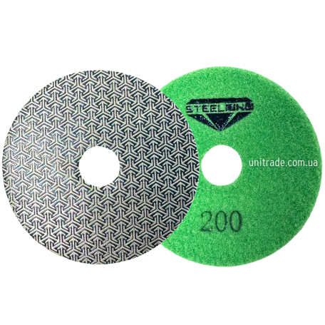 Гальванический алмазный шлифовальный круг 100 мм, №200 STEELRING (DHEB200)