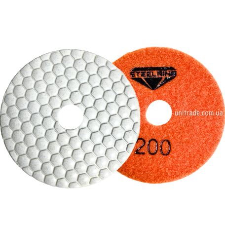 Алмазный шлифовальный диск (черепашка) 100 мм, №200 STEELRING (DUDP200)