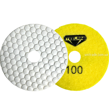 Алмазный шлифовальный диск (черепашка) 100 мм, №100 STEELRING (DUDP100)