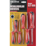 Набор отверток Tajima магнитные Torx (Т6, Т8, Т10, Т20, Т25, Т30) 6 шт. (1301-0697)